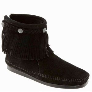 Fringed Moccasin Bootie